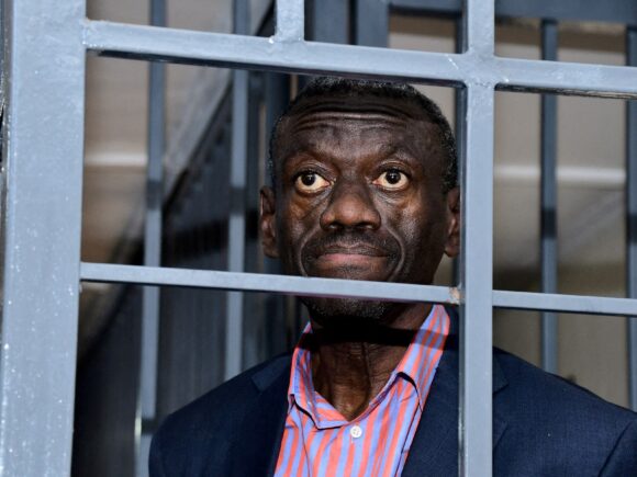 Jailed opposition leader in Uganda accuses the judge of being biased and boycotts the trial