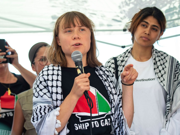 Greta Thunberg requests that countries combine Palestinian recognition with tangible action