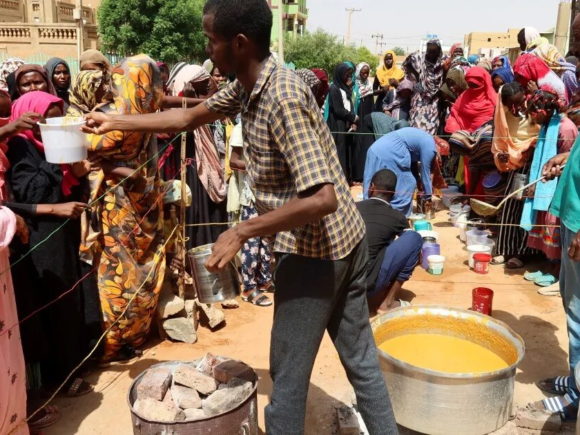 Five volunteers were slain in Sudan while delivering food, according to the IFRC