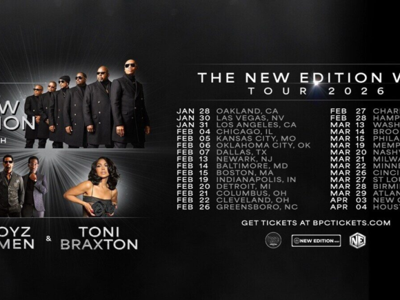 Toni Braxton, Boyz II Men, and New Edition Announce “The New Edition Way” Tour in North America for 2026
