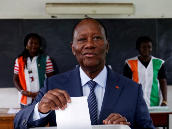 Ouattara of the Ivory Coast wants to ride the economic boom to a fourth term