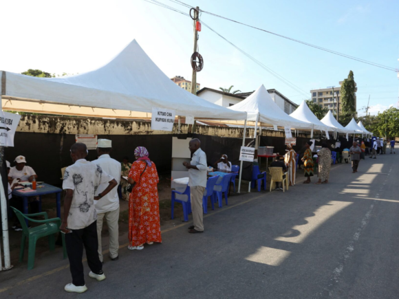 Police in Tanzania’s largest city have put a curfew in place after a violent election