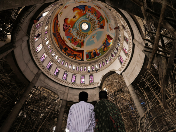 A church scaffolding fall in Ethiopia kills at least 36 people