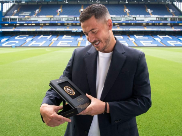 Eden Hazard is welcomed into the Premier League Hall of Fame