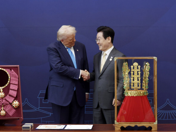 Trump’s role as a “peacemaker” earns him the Grand Order of Mugunghwa, South Korea’s highest honor