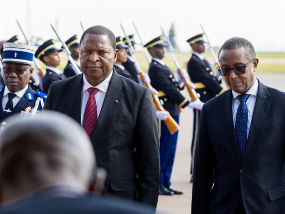 The president of CAR makes a visit to Rwanda