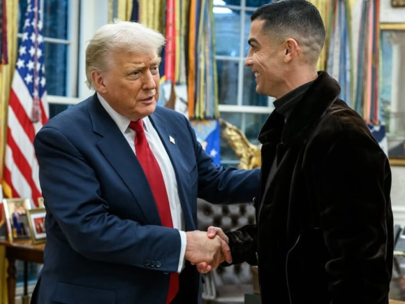 Portugal is shocked when Cristiano Ronaldo shows up with Donald Trump
