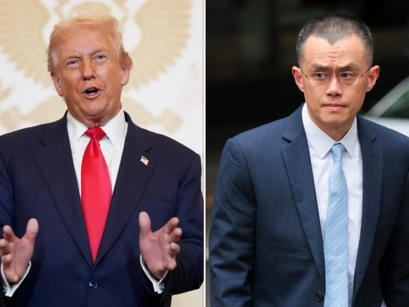 Trump, who pardoned Binance founder CZ, denies ever knowing him