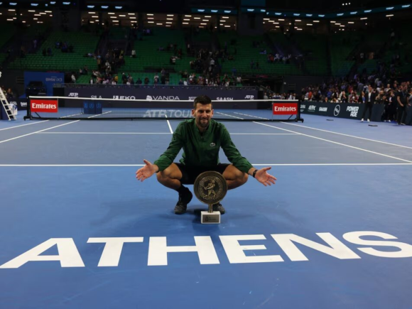 Ageless Djokovic defeats Musetti in the marathon final in Athens to claim his 101st title