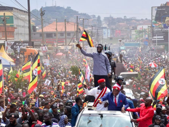 Over 300 supporters were detained during the presidential campaign, according to the Ugandan opposition