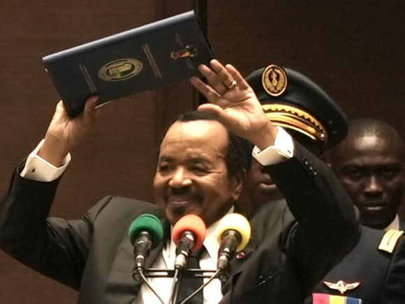 Biya, 92, is sworn in for his eighth term and promises to bring order back to Cameroon