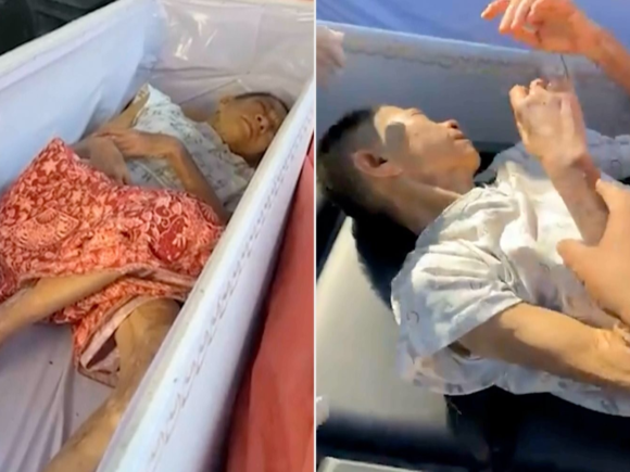 Staff Heard Knocking Just Minutes Before Cremation: A Thai woman, 65, was discovered alive in her coffin