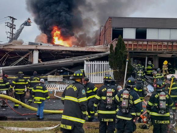 Two people are killed and numerous others are injured in a Pennsylvania nursing home explosion that causes a partial collapse due to fire
