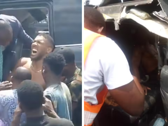 Anthony Joshua Escapes Car Accident on Lagos-Ibadan Expressway; Two Confirmed Dead