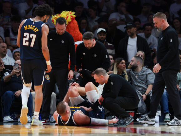 Nikola Jokic (knee) will miss a month as the Nuggets relax