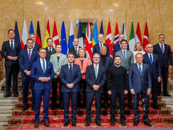 Zelenskyy meets with European leaders in London, and while the EU shows support, Trump is still dubious