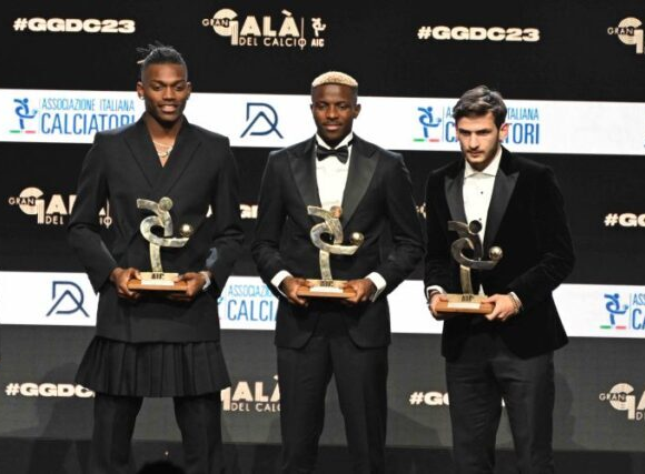 Osimhen becomes the first African to win the title of GQ Türkiye Sportsman of the Year