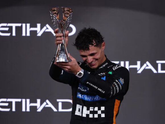 Verstappen wins the Abu Dhabi race, and a tearful Norris wins the Formula One title