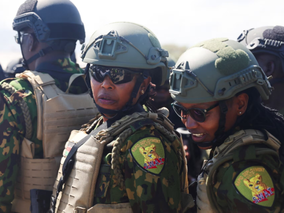 Kenyan police make their first deployment to Haiti since the UN extended their authority