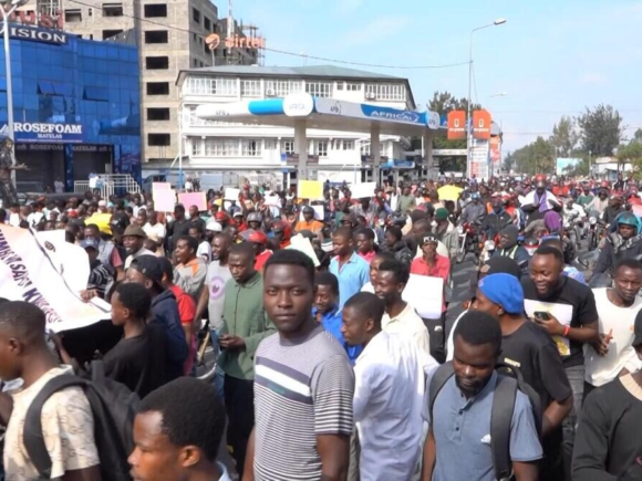 Thousands demonstrate in Goma against AFC/M23’s departure from Uvira