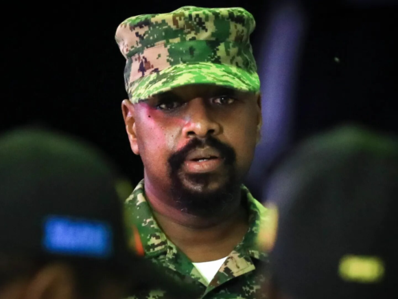 The head of the Ugandan army disputes claims that the wife of an opposition leader was assaulted