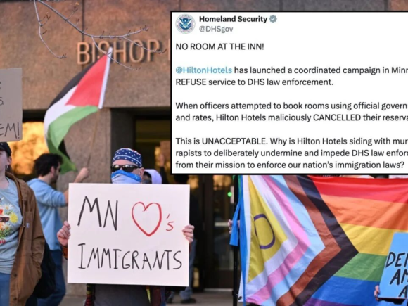 “NO ROOM AT THE INN”: Hilton is accused by DHS of canceling hotel rooms for ICE agents in Minneapolis