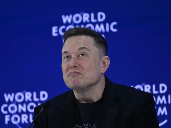 Musk claims that US tariffs make solar power difficult in his Davos debut