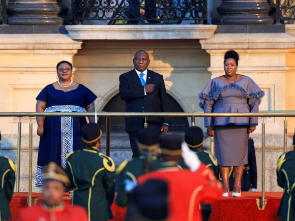 South African president commits to addressing crime and water crises