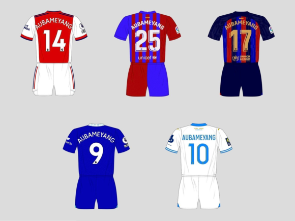 Pierre-Emerick Aubameyang changes the number on his jersey