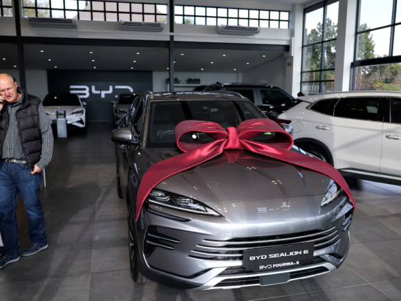 BYD vehicle sales in China have declined for the fifth consecutive month