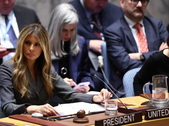 Melania Trump presides over a UN Security Council meeting focused on children affected by conflict, coinciding with US military operations. Within the borders of Iran