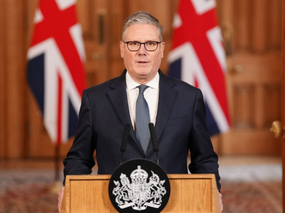 Starmer from the UK states that the US is permitted to utilize British bases for defensive operations against Iranian missiles