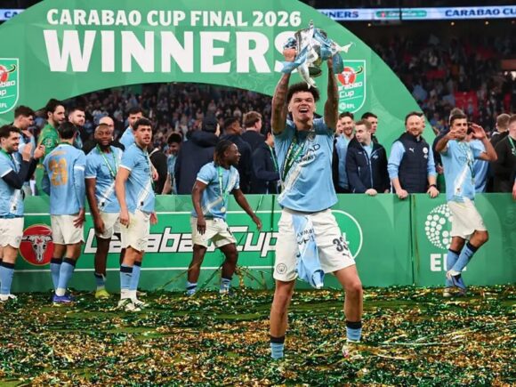 Nico O’Reilly’s two goals propel Man City to a Carabao Cup victory against Arsenal
