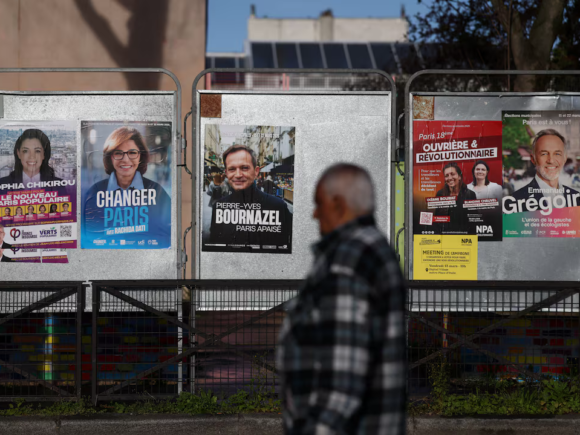 French mayoral votes in France assess the influence of the far-right ahead of the presidential election