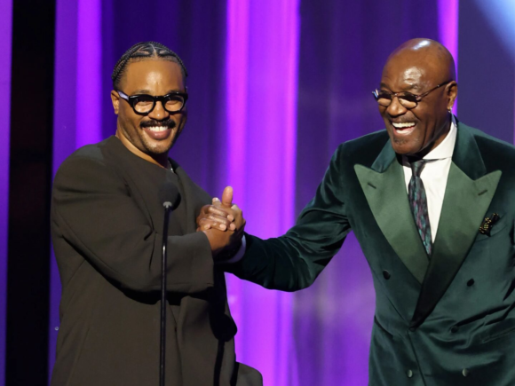 Ryan Coogler and Delroy Lindo express gratitude to their supporters at the NAACP Image Awards after the BAFTA controversy