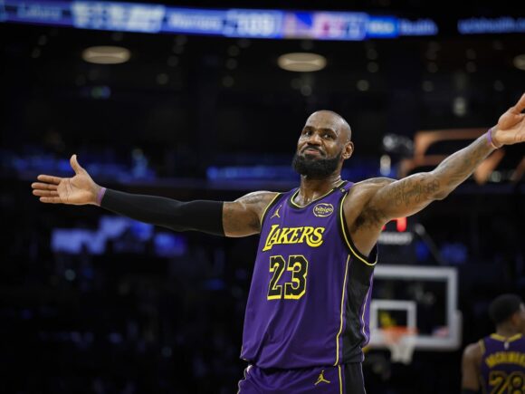 LeBron James achieves the milestone of becoming the 4th NBA player to accumulate 12,000 career assists