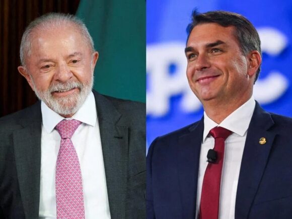 A poll indicates that Lula and Flavio Bolsonaro are tied in a potential election runoff