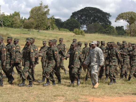 Troops from Uganda and Congo have freed 200 prisoners held by rebels with ties to IS