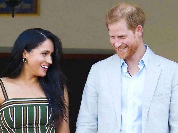 Harry and Meghan seen at the private gala of Netflix’s CEO