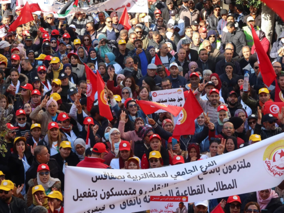 Tunisians demonstrate against Saied in response to arrests and economic difficulties
