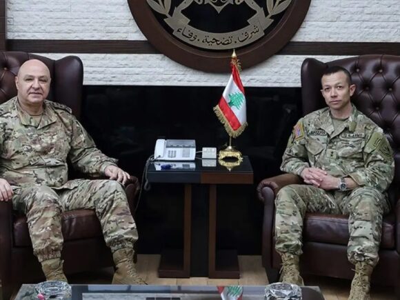 Lebanese army chief and US general convene to discuss security in Lebanon