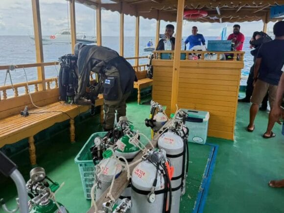Two Italian divers were found in a cave in the Maldives after a fatal expedition
