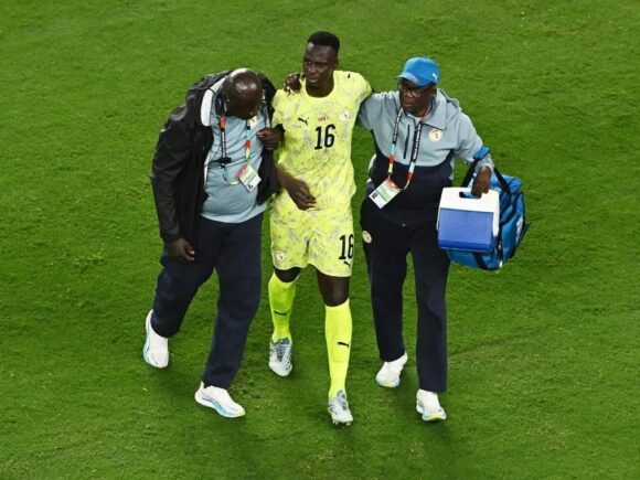 Senegal goalkeeper Mendy will miss the World Cup match against Iraq due to a knee injury.