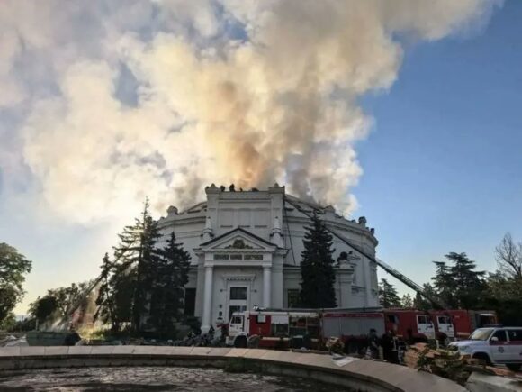 Russia limits travel and tightens security while a Ukrainian drone attack damages a historic museum in Crimea