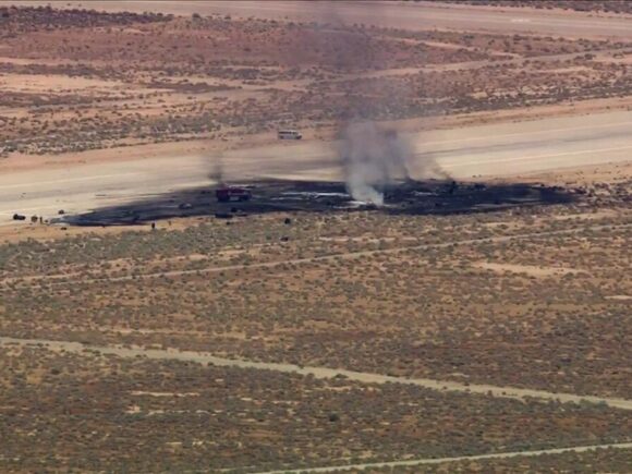 US Air Force B-52 Bomber crashes at Edwards Base, resulting in the tragic loss of eight crew members in California