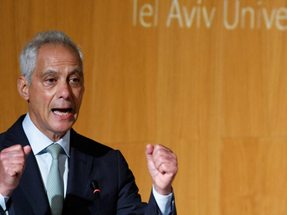 Democratic Rahm Emanuel tells Israel to change its ways or risk losing the US’s support