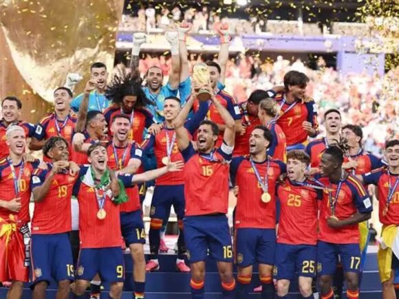 Spain established a new record for the longest unbeaten streak in men’s international football following their World Cup victory against Argentina