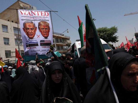 Iranians Demand Retribution Against Trump During Khamenei’s Funeral Procession