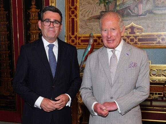 Andy Burnham becomes the Prime Minister of the UK after being asked to do so by King Charles