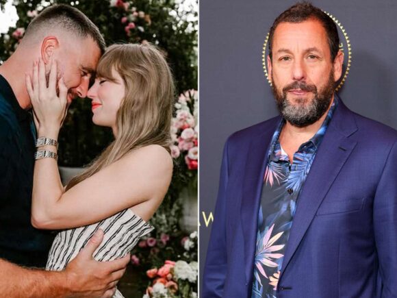 Taylor Swift and Travis Kelce exchanged vows in a ceremony held in New York City, officiated by Adam Sandler